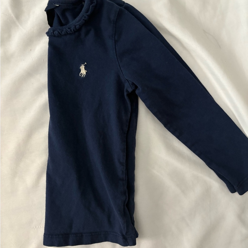 Ralph Lauren Dark Blue Kids Long Sleeve Tee
